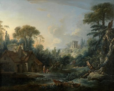Paesaggio con Mulino ad Acqua da François Boucher